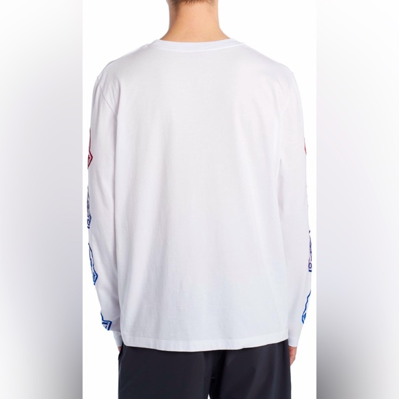 MONCLER Ombré Logo Long Sleeve Graphic Tee - Picture 3 of 13